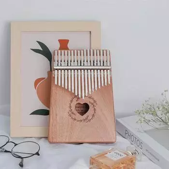 17-клавишное пианино из красного дерева Калимба для пальцев, африканское пианино для двух пальцев