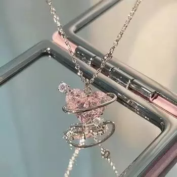 17 км, 4 шт./компл., ретро циркониевое ожерелье, комплект серег и колец, серьги-капли с кристаллами, кольца-колье для женщин, ювелирные аксессуары 20*15*15