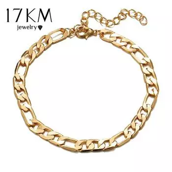 17 км блестящий цветной браслет с блестками для женщин, модный браслет-цепочка в стиле панк, аксессуары, ботинки, ювелирные изделия