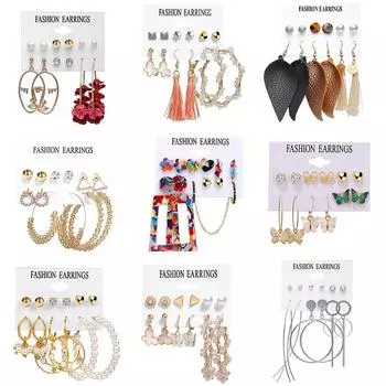 17 км модные жемчужно-золотые серьги для женщин, акриловые серьги-капли с цветами, винтажные геометрические круглые серьги 2020, ювелирные изделия