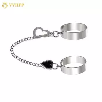 17 км персонализированное мозаичное кольцо-цепочка в форме сердца для женщин винтажное кольцо на палец аксессуары ювелирные изделия