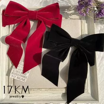 17 км винтажные черные бархатные заколки с бантом для женщин и девочек, свадебная длинная лента, заколка для волос, корейская элегантная заколка, аксессуары для волос