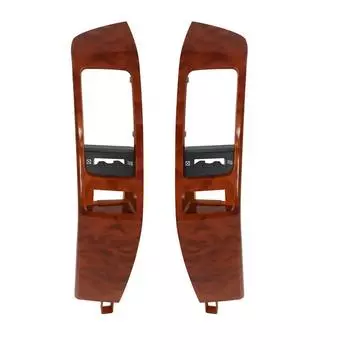 17) Крышка рамки выходного отверстия кондиционера Панель вентиляционных отверстий для Toyota Land для Cruiser Prado 120 GX470 коричневого цвета, идеально подходит CHINA