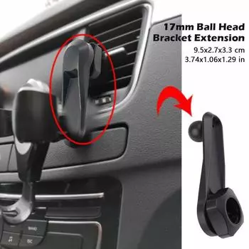 17 мм шаровая головка магнитный автомобильный держатель для телефона магнитное крепление автомобильный кронштейн GPS мобильный удлинитель сотовый выход F5A4 Black-1pcs