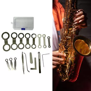 17 шт. Инструменты для ремонта и обслуживания саксофона, подкладка для саксофонной флейты, выравнивающая износостойкая очистка