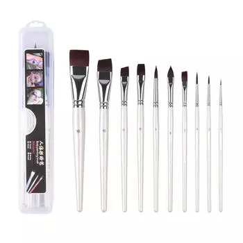 17 шт. кистей для рисования на теле человека, кистей для рисования на лице, рельефные детские кисти для рисования на лице, набор профессиональных художественных принадлежностей