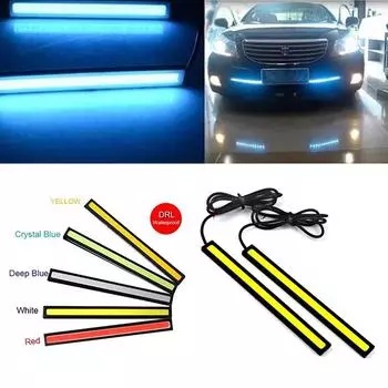 17 см гибкая светодиодная лента COB светодиодная лампа супер яркие огни атмосферные лампы противотуманные фары дальнего света водонепроницаемые лампы декоративные огни белый