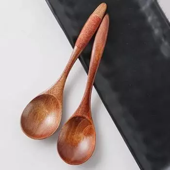 17 см кухонная экологически чистая деревянная ложка для супа чёрный