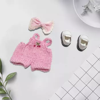 17 см кукольная одежда аксессуары мягкий модный наряд милый костюм одежда для возраста коричневый