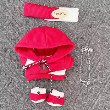 17 см Кукольная одежда для детей, одежда и аксессуары ручной работы для кукол чёрный