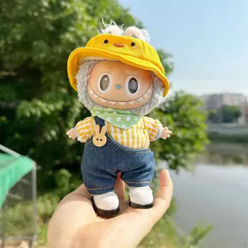 17 см кукольная одежда милый костюм декор, наряды, аксессуары для игрушечных костюмов своими руками мягкая футболка Bear