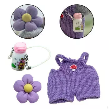 17 см Кукольная одежда Миниатюрный костюм Мягкая ручная работа Тканевая одежда Подарки для девочек Костюмы Брелок