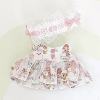 17 см кукольное платье костюмы развивающие стильные мягкие плюшевые аксессуары для детей подарок на день рождения розовый