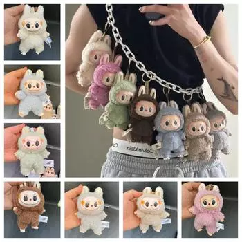 17 см Лабубу Монстры Сердцебиение Макарон Эмаль Лицо Милая Мягкая Фигурка ПВХ Настольное Украшение Игрушка Кавайи Дети Подарок На День Рождения