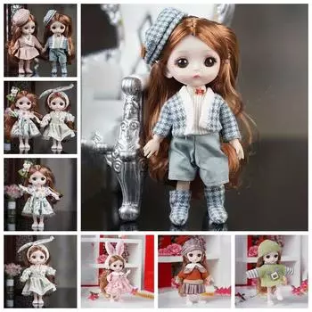 17 см Милая кукла BJD Кукла BJD Милая кукла для девочек Красивая кукла для девочек BJD Кукла для девочек DIY Одевающаяся кукла C