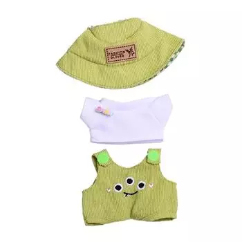 17 см мини плюшевая кукольная одежда аксессуары для одежды Labubu одежда для кукол Time To Chill A1