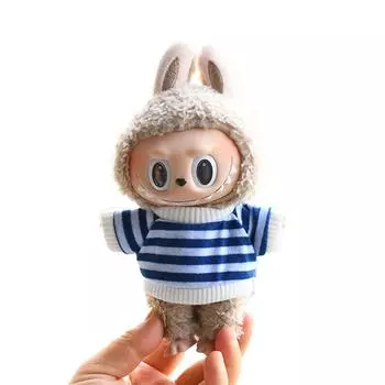 17 см мини плюшевая кукольная одежда аксессуары для одежды Labubu одежда для кукол Time To Chill