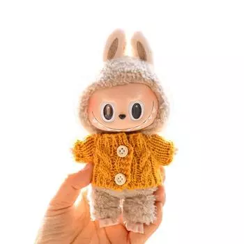 17 см мини плюшевая кукольная одежда аксессуары для одежды Labubu одежда для кукол Time To Chill