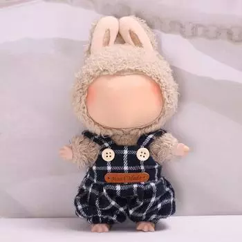 17 см мини плюшевая кукольная одежда аксессуары для одежды Labubu одежда для кукол Time To Chill A1