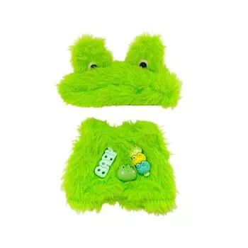 17 см плюшевая кукла, меняющая одежду, плюшевая кукла, одежда для куклы, костюм, мультяшная милая одежда, аксессуары для кукол, юбка для игры своими руками