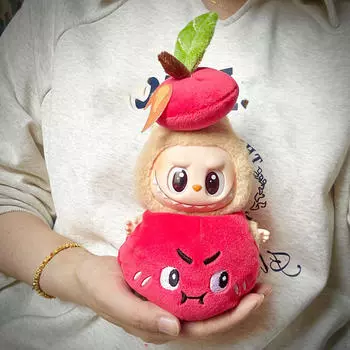 17 см плюшевая кукольная одежда, кукольная одежда, фруктовая шляпа, удобный реквизит для фото, модный мультфильм