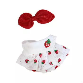 17 см плюшевая кукольная одежда милые аксессуары для платьев, стильные, костюмы, кукольная одежда для девочек 2pc