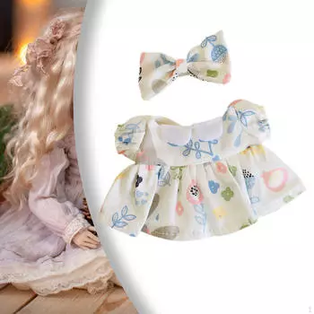 17 см плюшевая кукольная одежда своими руками, мода, мягкая, фотореквизит, костюмы, плюшевые аксессуары, одеваются синий