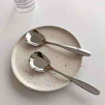 17 см суповая ложка из нержавеющей стали с большой круглой головкой, длинная ручка, десертная ложка для помешивания, гаджет для домашней кухни, ресторанный аксессуар