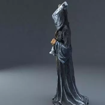 17 см Святая статуя смерти стоящая религиозная декоративная статуэтка Мрачный жнец держит косу статуя алтарь Хэллоуин