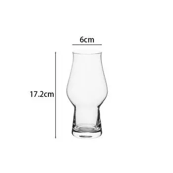 17 унций Кружка для крафтового пива 495 мл Стеклянная кружка большой вместимости Креативная немецкая прозрачная кружка для пшеничного пива Бокал для иностранного вина Барная посуда 1pcs