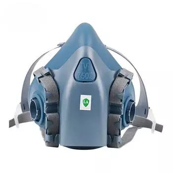 17 в 1 3 м 7502 Пылегазовый респиратор Половина лица Пылезащитная маска для окраски Распыление органического пара Химический газовый фильтр Безопасность труда