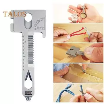 17-в-1 многофункциональный инструмент, прочная металлическая многоцелевая отвертка, открывалка для бутылок, карманные инструменты, портативные инструменты для кемпинга, пешего туризма, походов, домашнего ремонта 1pc