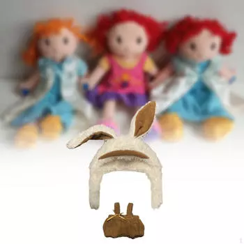 17cm Doll Clothes Set Cartoon for Kids DIY Accessories Decoration Photo Props Costumes Soft