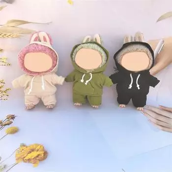 17cm Doll s Clothing, Casual Hoodie And Pants Clothing, Doll Not Included One Size
