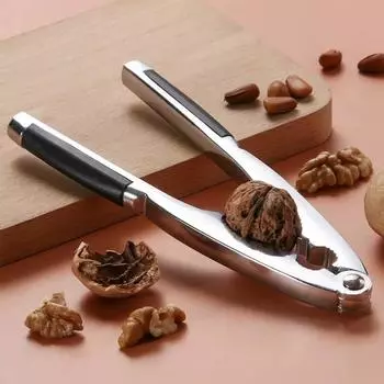 17cm Walnut Cracker Zinc Alloy Nut Cracker Tool Ergonomic Design Nut Opener Seafood Pecan Chestnut Bottle Opener Kitchen Tools серебряный
