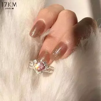 17KM Креативное простое элегантное женское кольцо с геометрической бабочкой, набор из нескольких предметов, кольцо для хвоста, модные аксессуары