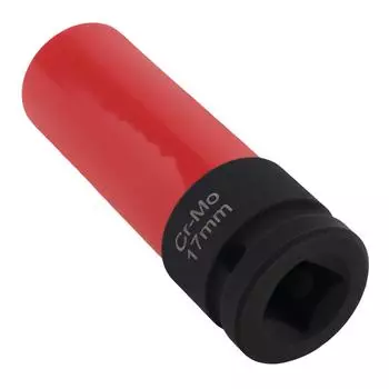 17mm 1/2 Inch Drive Chromium Molybdenum Steel Anti-Theft Lug Nut Socket Smart Cover