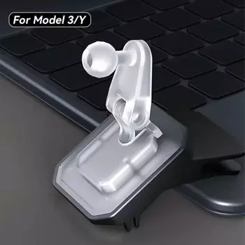 17mm Car Phone Holder Base Soft Adhesive Flexible Movable Bracket Base 360 Degree Rotation for Tesla Model 3 Y Highland