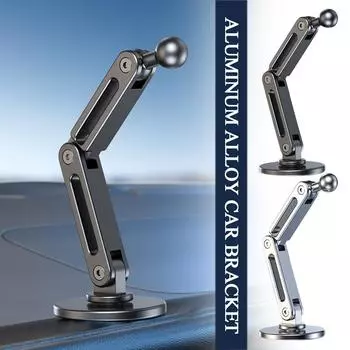 17mm Universal Ball Head Arm Base Car Phone Holder Mount Suction Bracket Desktop Dashboard Stan D2O7 silver-17mm