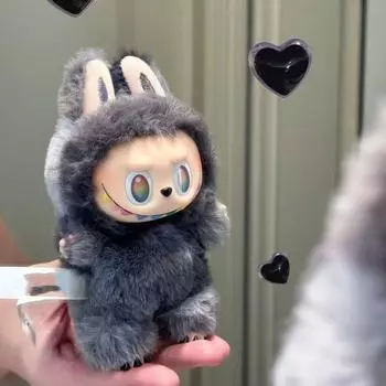 17см Новая 3.0 Серия Высокая Энергия Слепая Коробка Три Поколения Макарон Цвет Виниловая Кукла Милый Плюш чёрный