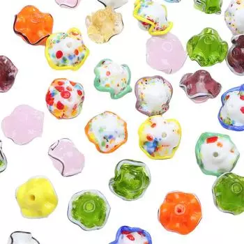 17x12 мм хрустальные стеклянные бусины японская юбка для девочек подол свободные бусины-разделители для изготовления ювелирных изделий DIY браслет ожерелье оранжевый/красный