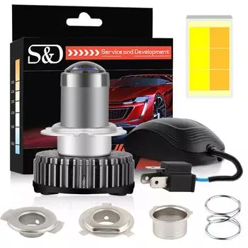 18000Lm P15D BA20D Светодиодная фара для мотоцикла Двухцветный проектор Len H4 Светодиодная лампа H6M H6 Moto для вспомогательной лампы Внешняя противотуманная фара для скутера