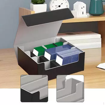 1800+ Card Deck Case Collectible Protectors, Shockproof PU Leather Trading Cards Case, Storage