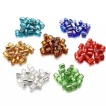 1800 шт./лот 2 мм шестигранные чешские стеклянные цилиндрические свободные маленькие игольчатые бусины для DIY браслета, ожерелья, принадлежности для изготовления ювелирных изделий