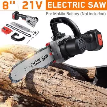1800 Вт 8 дюймов электрическая цепная пила обрезная цепная пила бесщеточная садовая лесозаготовительная пила деревообрабатывающий резак machine only