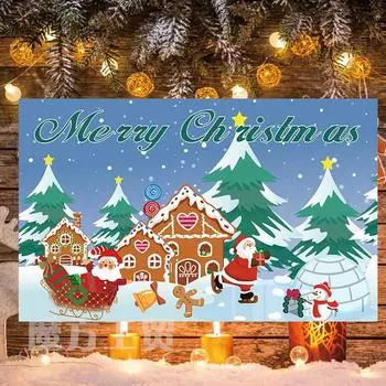 180*110 см Зимний Рождественский фон для фото елочных фестивалей Снеговик Новогодняя вечеринка фото фон A-180x110cm