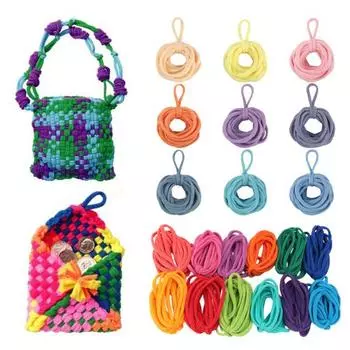 180/192 шт. эластичная веревка красочная ткацкая игрушка эластичная веревка гибкий игрушечный ткацкий станок эластичный шнур A
