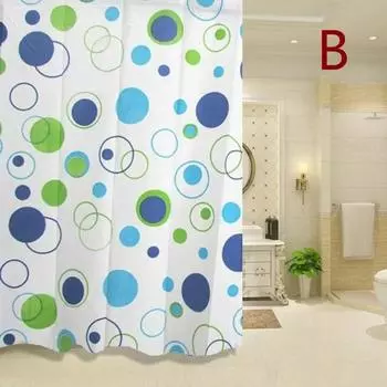 180*200cm Bathroom Curtain Waterproof Shower Curtain With 12 Curtain Hooks And Rings Shower Curtain Set 200*180cm