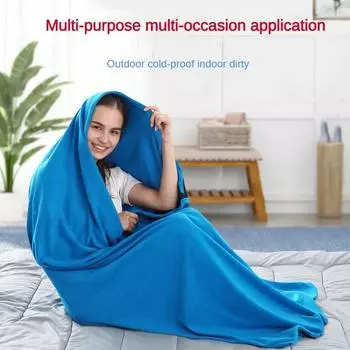 180*75 см флисовый спальный мешок для походов, кемпинга, палатки, кровати, путешествия, теплый спальный мешок, изоляционный вкладыш для отеля