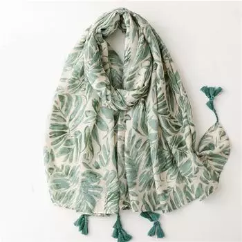 180 * 85 см ветрозащитное пляжное полотенце, модный принт, теплые шали с кисточками, новый женский мусульманский платок Four Seasons, 180X85cm